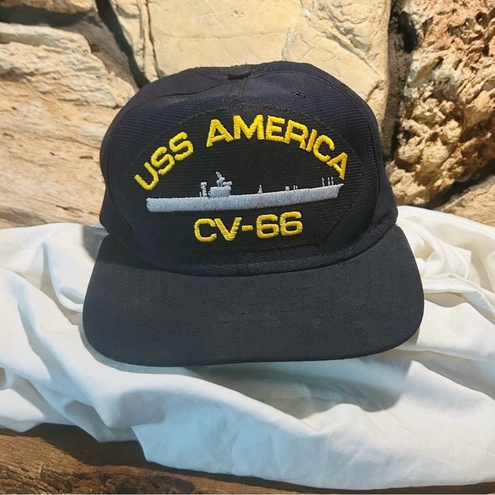 USS America (CV-66) U.S. Navy Issued Snap-Back Cap